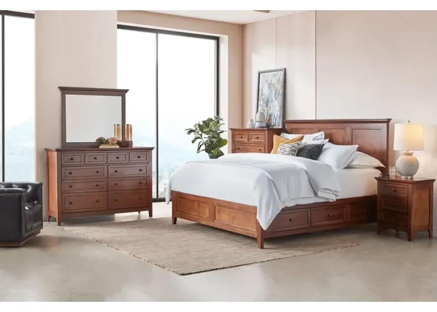 San Mateo 5-Piece Brown Queen Storage Bedroom Set