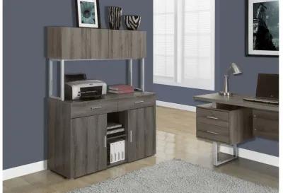 Office Cabinet - 48"L / Dark Taupe Storage Credenza