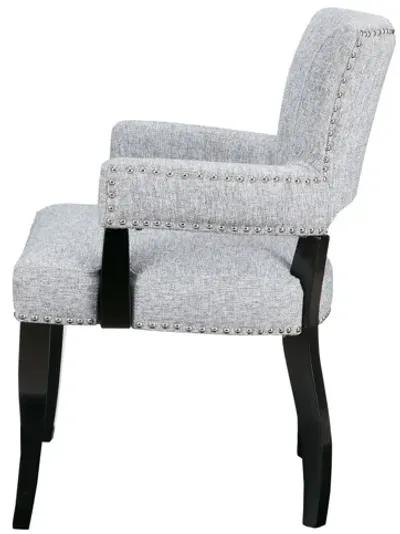 Delia Arm Dining Chair with Nail Head Trim