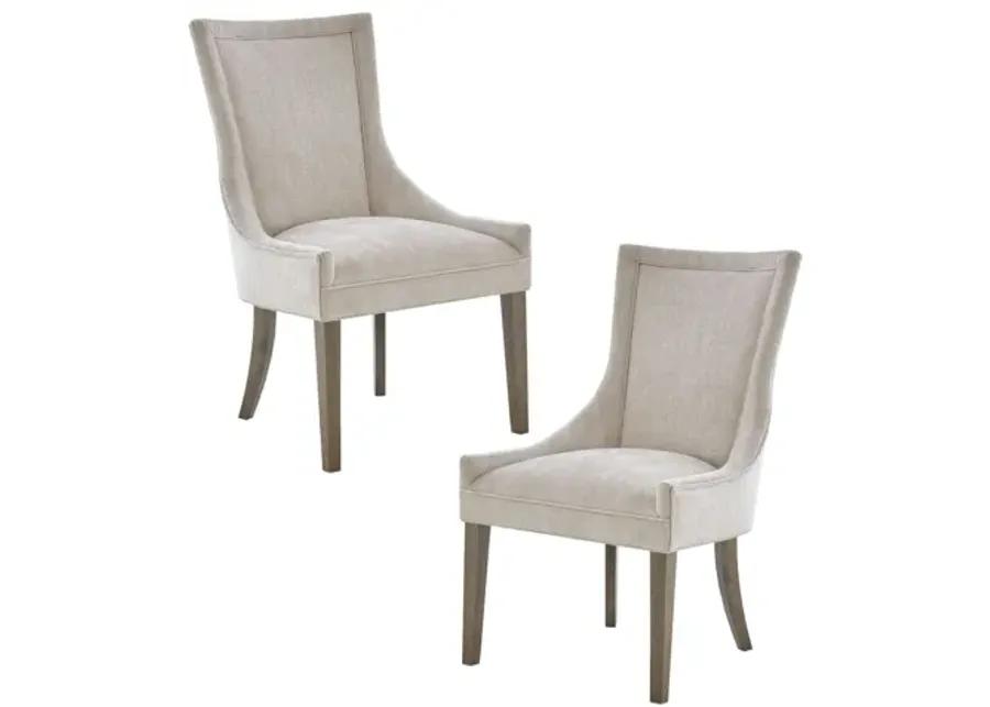 Kim Cream Dining Chairs, Set of 2