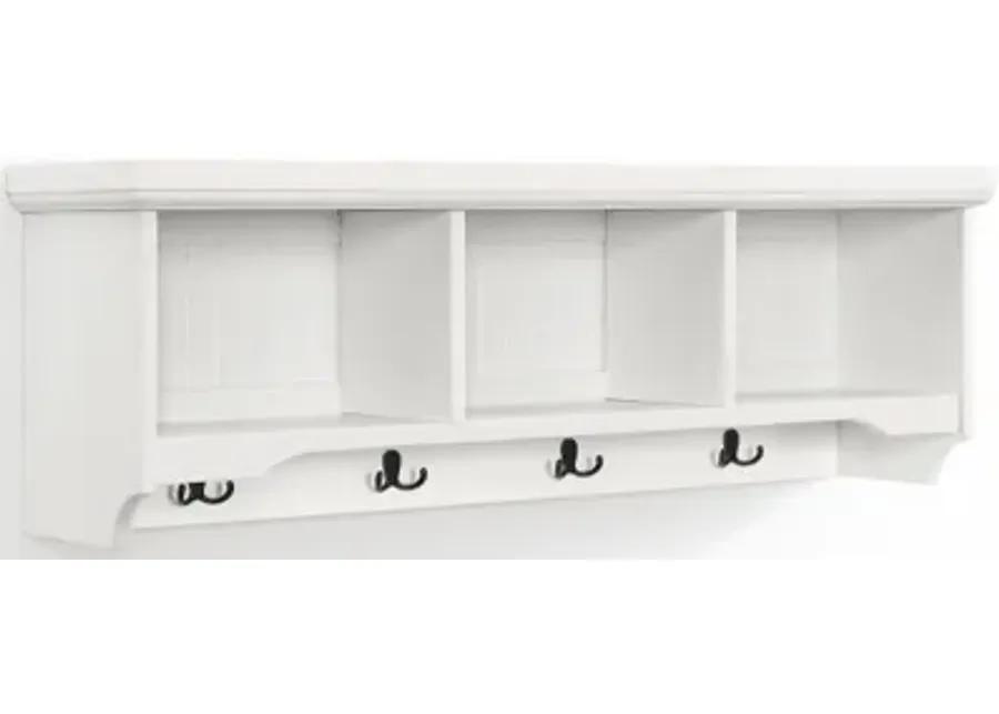 Seaside Storage Shelf Distressed White