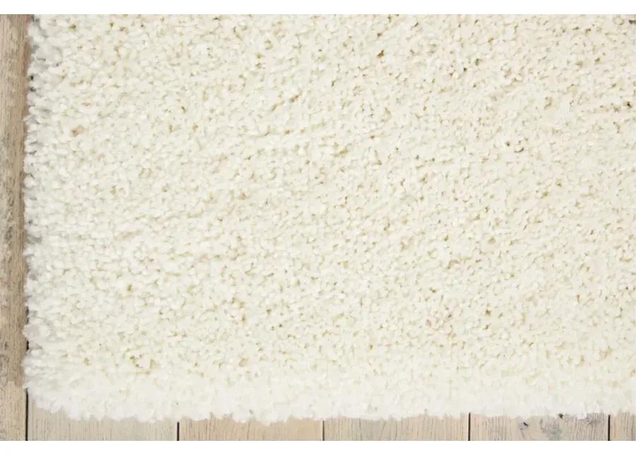 Malibu Ivory 5'3"x7'3" Shag Area Rug