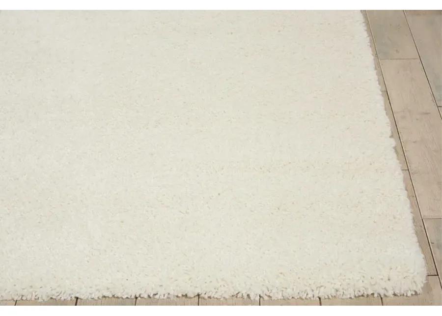 Malibu Ivory 5'3"x7'3" Shag Area Rug