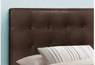 Garren Brown Faux Leather Twin Headboard