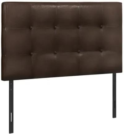 Garren Brown Faux Leather Twin Headboard