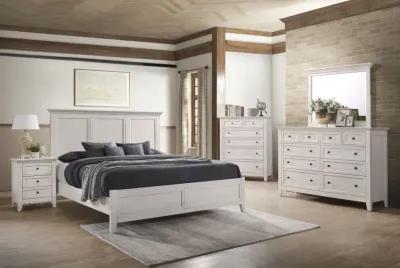 San Mateo White Queen Bed