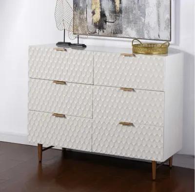 Cream Textured Dresser