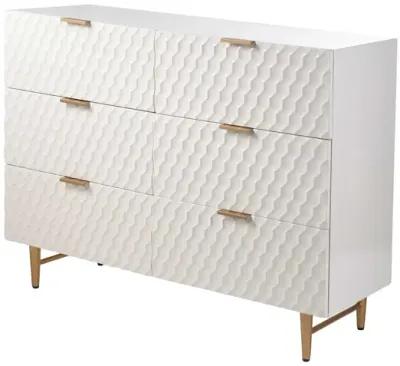 Cream Textured Dresser