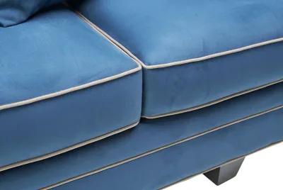 Dylan Blue Queen Sleeper Sofa