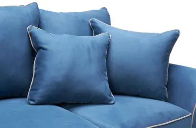 Dylan Blue Queen Sleeper Sofa