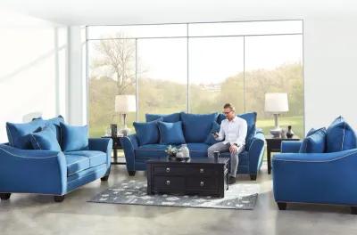 Dylan Blue Queen Sleeper Sofa