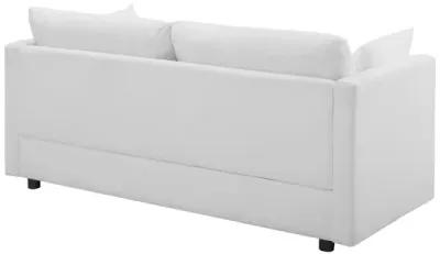 Activate Upholstered Fabric Sofa in White