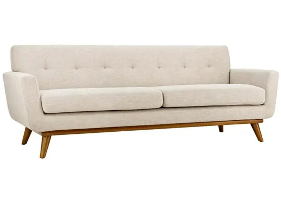 Engage Upholstered Fabric Sofa in Beige