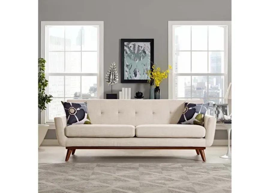 Engage Upholstered Fabric Sofa in Beige