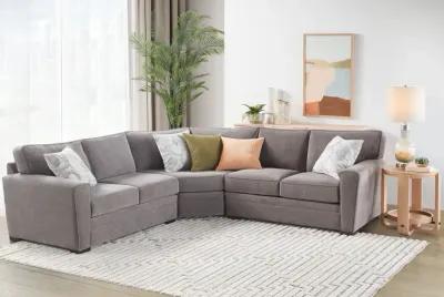 Zephyr 3-Piece Wedge Sectional by Jonathan Louis