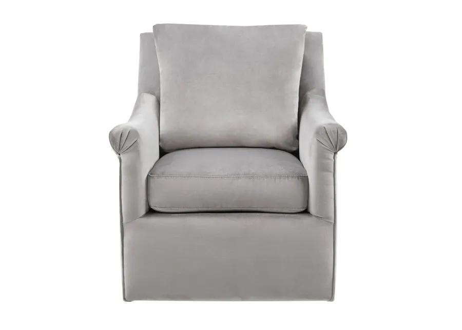 Deanna Swivel Chair in Grey