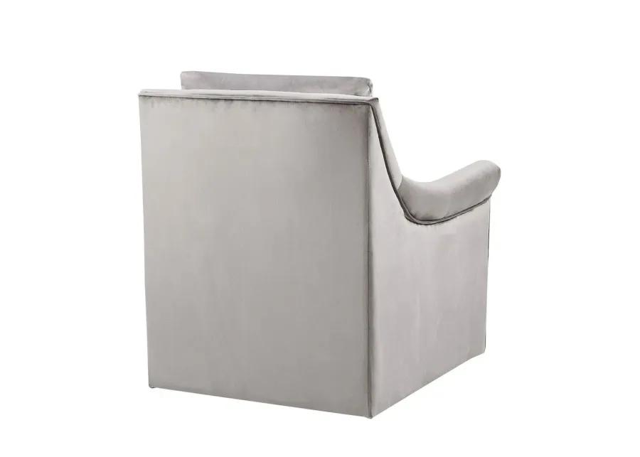 Deanna Swivel Chair in Grey