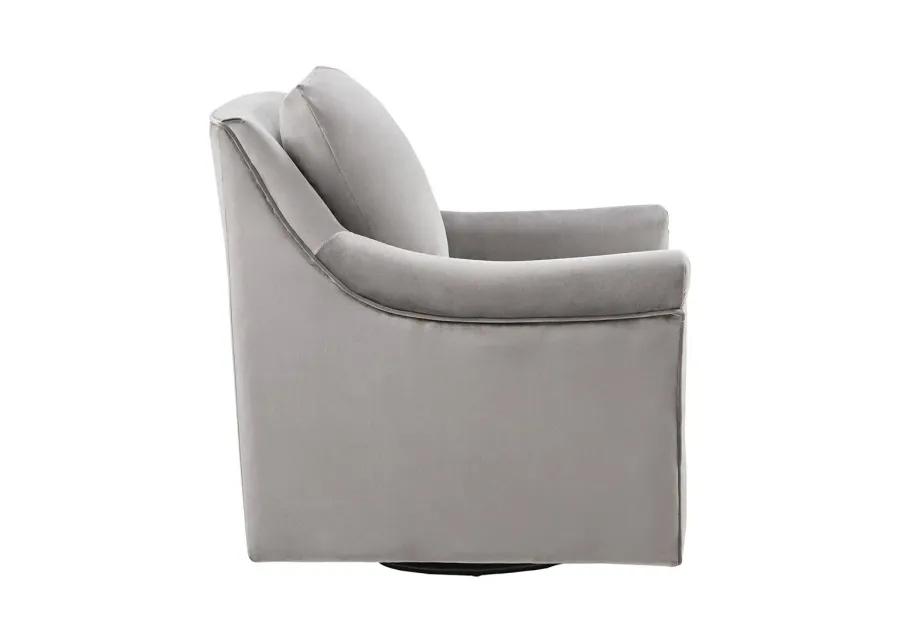 Deanna Swivel Chair in Grey