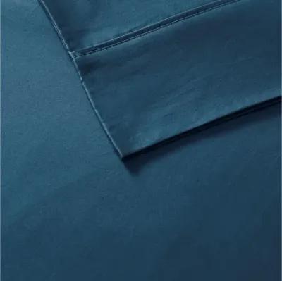 800 Thread Count Cotton Rich Sateen King Sheet Set in Teal