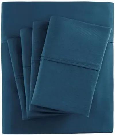 800 Thread Count Cotton Rich Sateen King Sheet Set in Teal