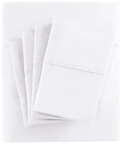 800 Thread Count Cotton Rich Sateen King Sheet Set in White