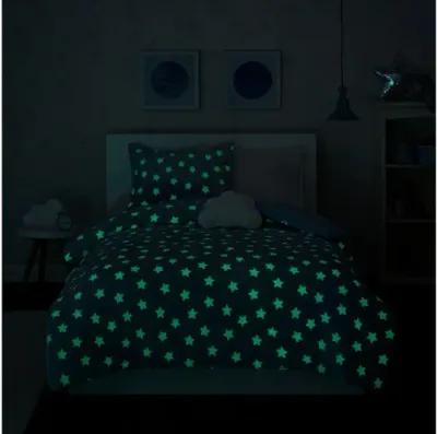 Quinny Glow In The Dark Plush Twin Comforter Set