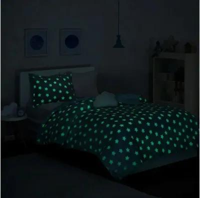 Quinny Glow In The Dark Plush Twin Comforter Set