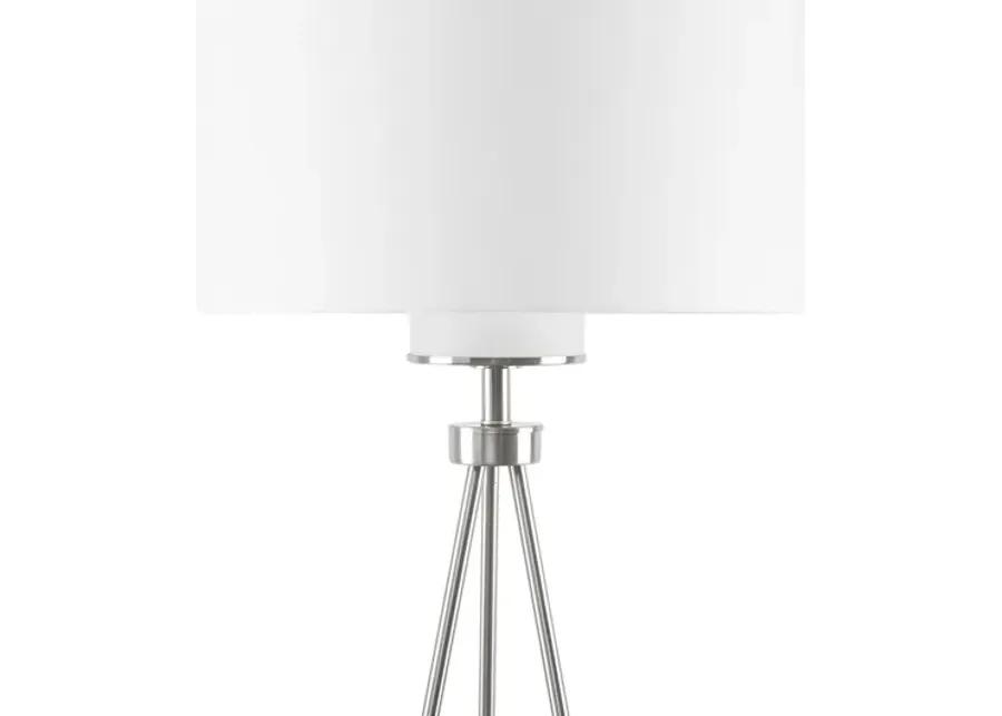 Pacific Silver Tripod Floor Lamp