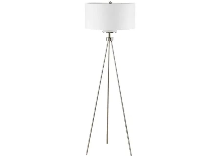 Pacific Silver Tripod Floor Lamp