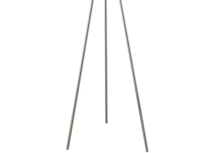 Pacific Silver Tripod Floor Lamp