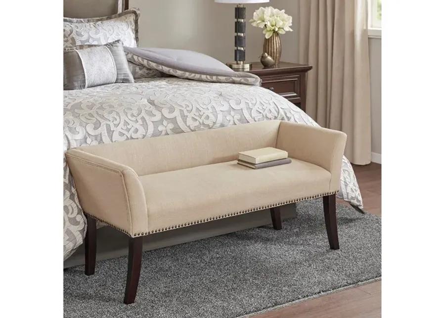 Welburn Cream Accent Bench