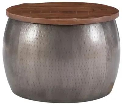 Dreyfus Large Silver Drum With Storage