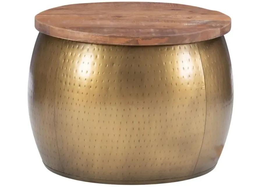 Dreyfus Small Gold Drum With Storage