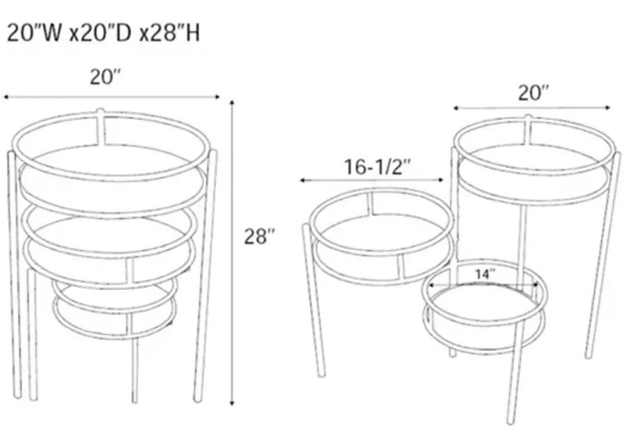 Denman Three Tiered Plant Stand