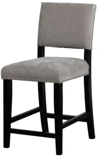 Corey Dark Grey Velvet Counter Stool