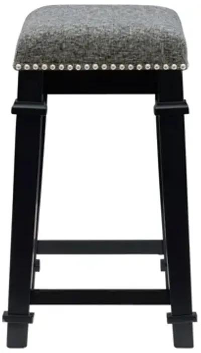 Kennedy Black Tweed Counter Stool