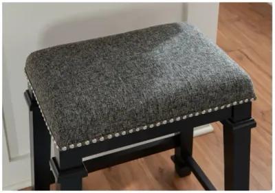 Kennedy Black Tweed Counter Stool