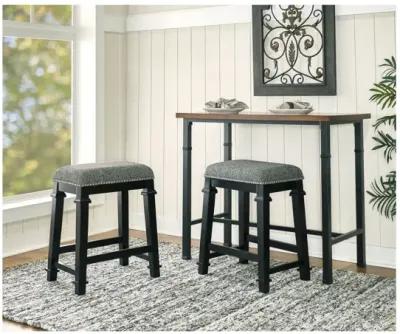 Kennedy Black Tweed Counter Stool