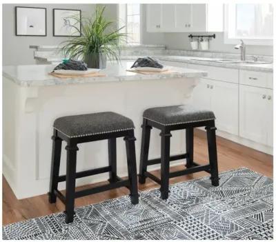 Kennedy Black Tweed Counter Stool