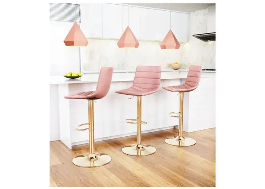 Prima Bar Chair Pink & Gold