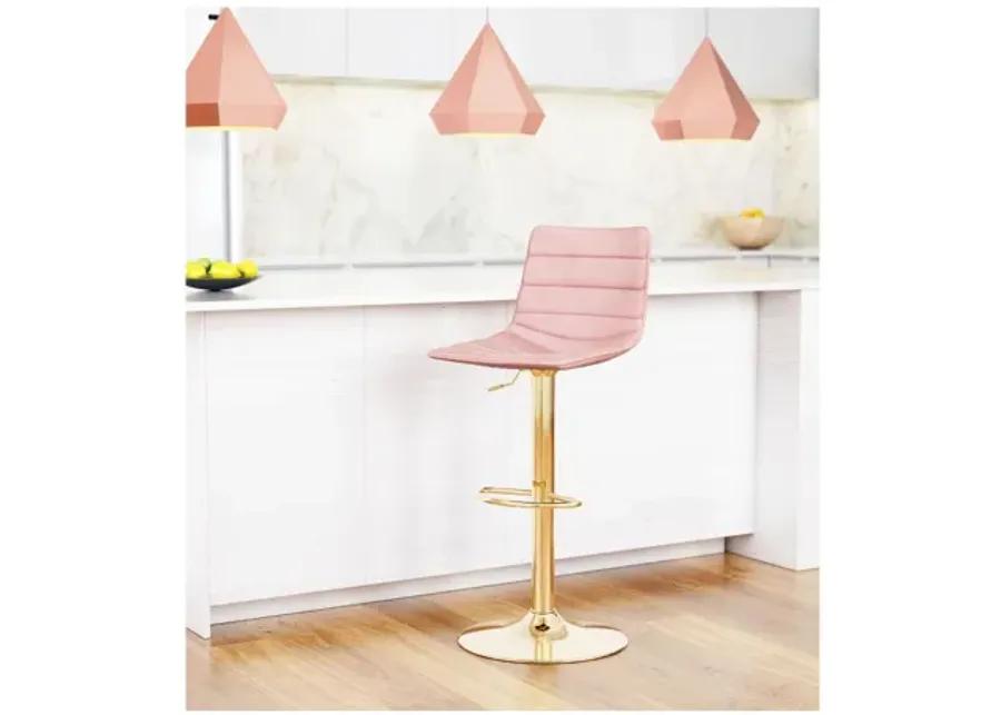 Prima Bar Chair Pink & Gold