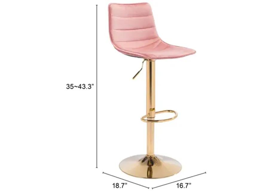 Prima Bar Chair Pink & Gold