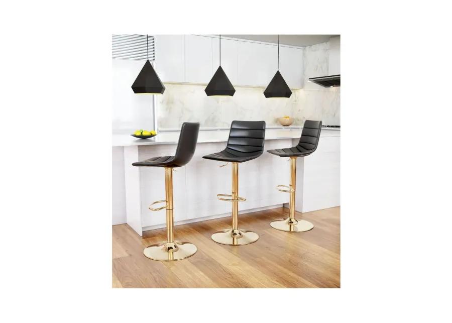 Prima Bar Chair Black & Gold