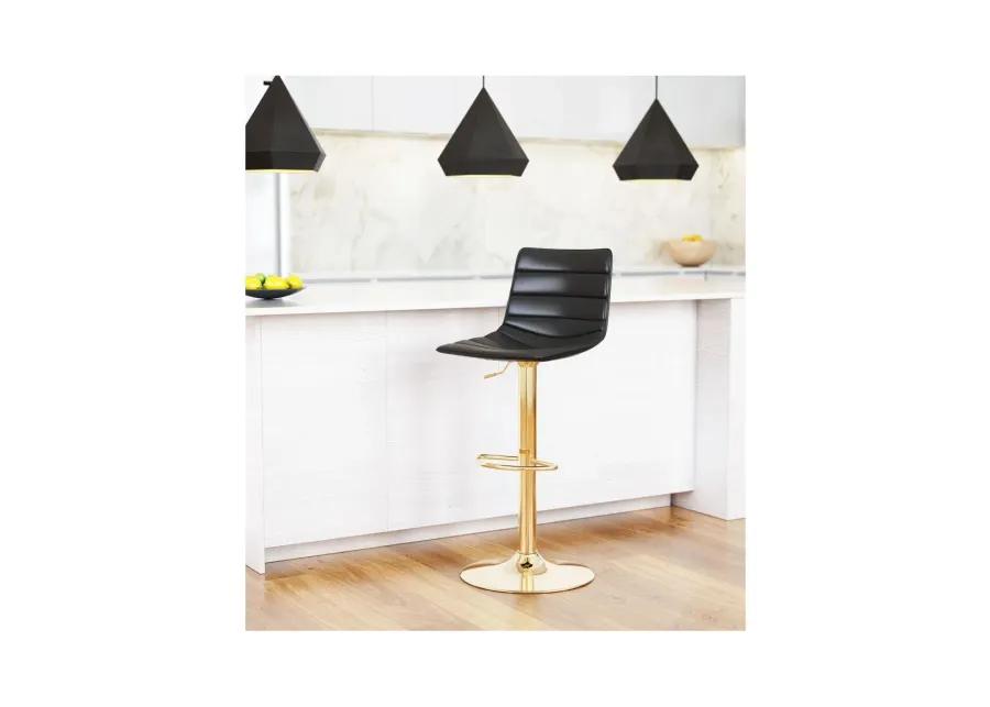 Prima Bar Chair Black & Gold