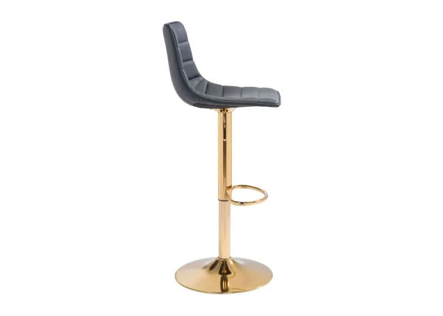 Prima Bar Chair Black & Gold