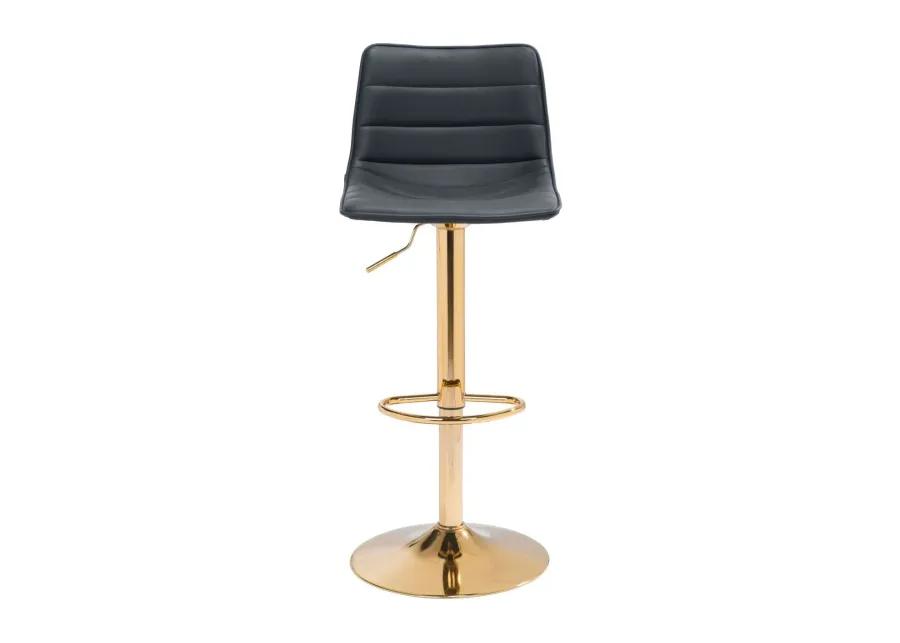 Prima Bar Chair Black & Gold