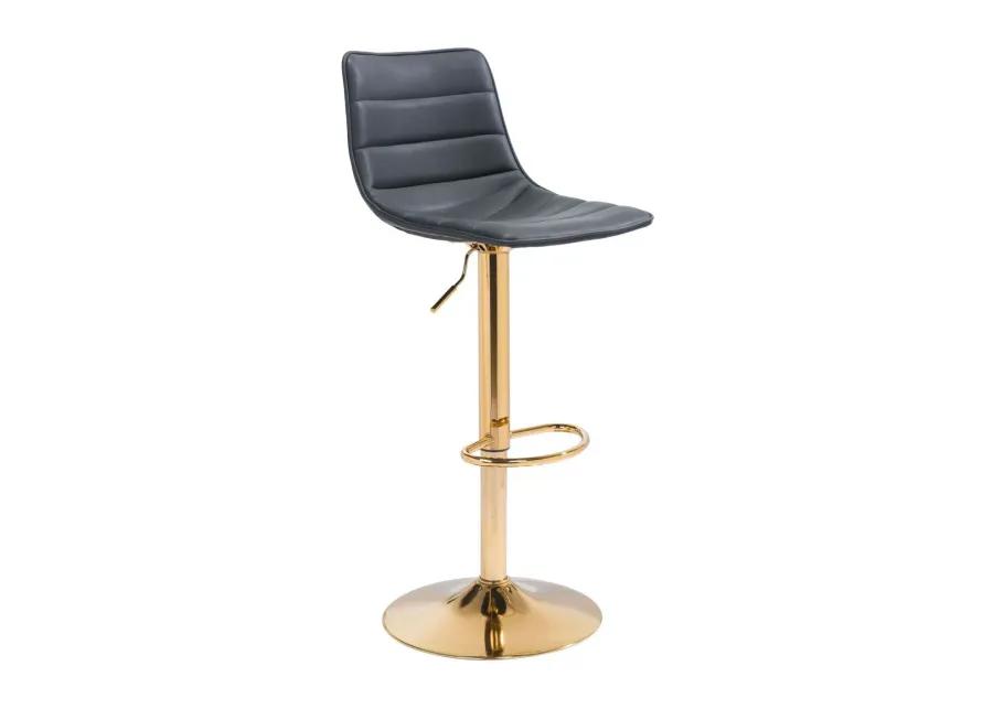 Prima Bar Chair Black & Gold