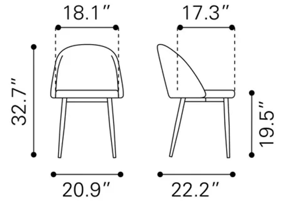 Cozy Dining Chair (Set of 2) Cream