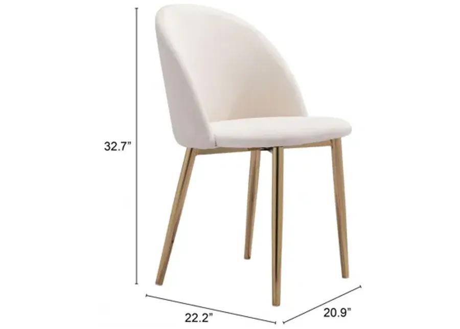 Cozy Dining Chair (Set of 2) Cream