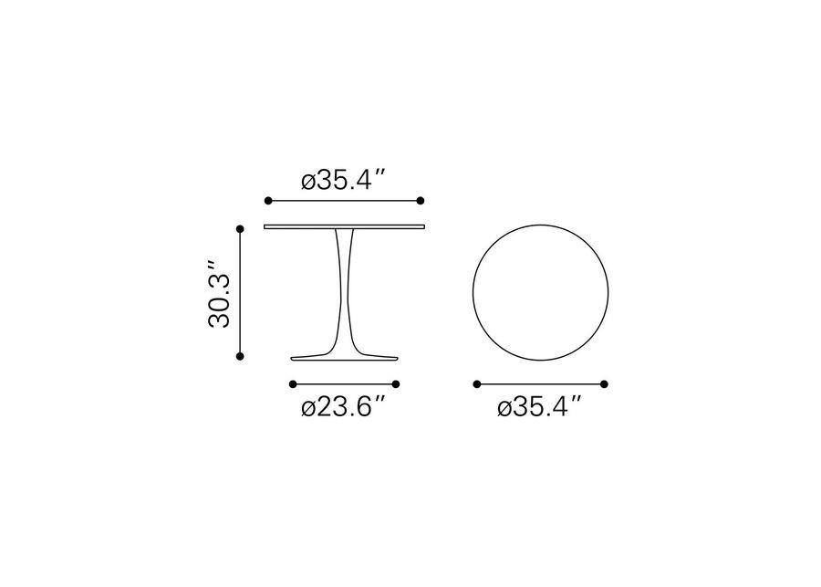 Opus Dining Table White